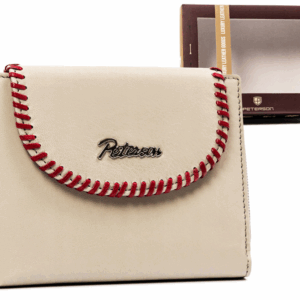 Skórzany portfel damski na zatrzask i zamek - Peterson