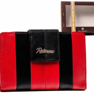 Skórzany portfel damski na zatrzask - Peterson
