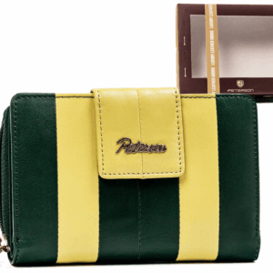 Skórzany portfel damski na zatrzask - Peterson