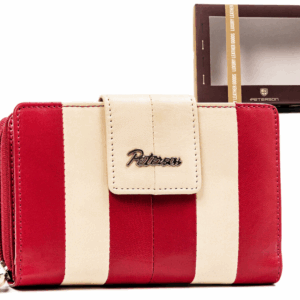 Skórzany portfel damski na zatrzask - Peterson