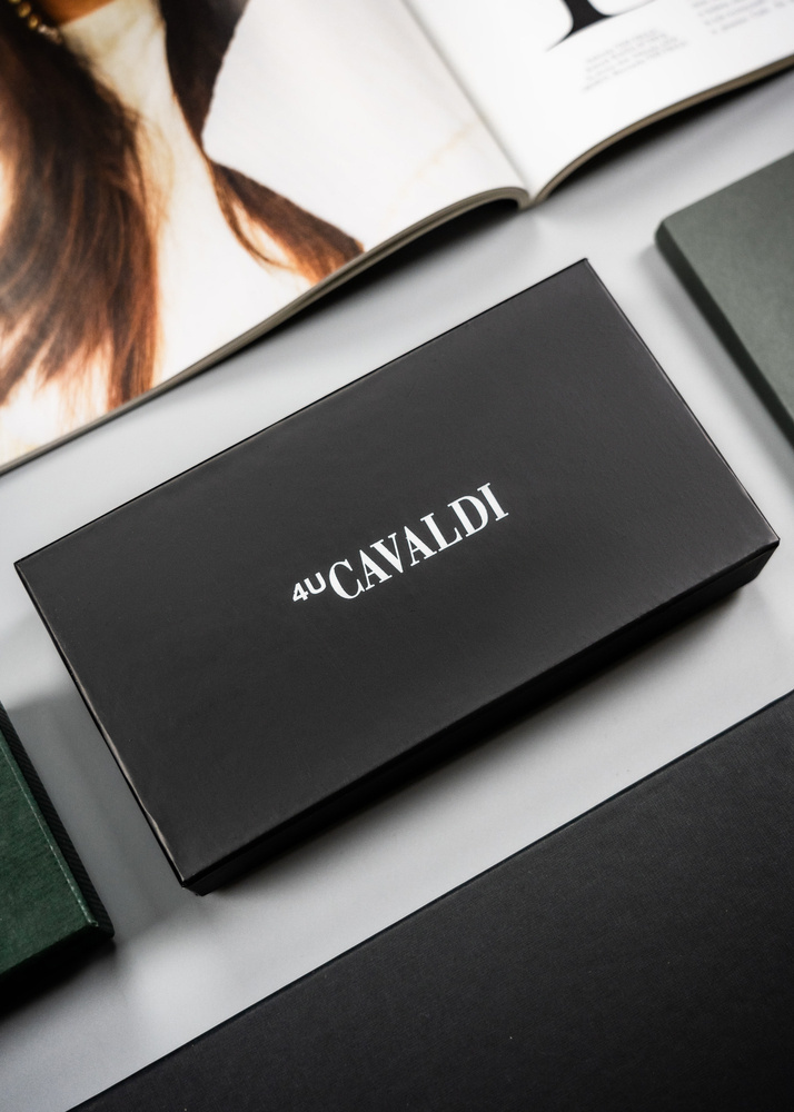 Skórzany portfel damski w orientacji poziomej na zatrzask - 4U Cavaldi - obrazek 12