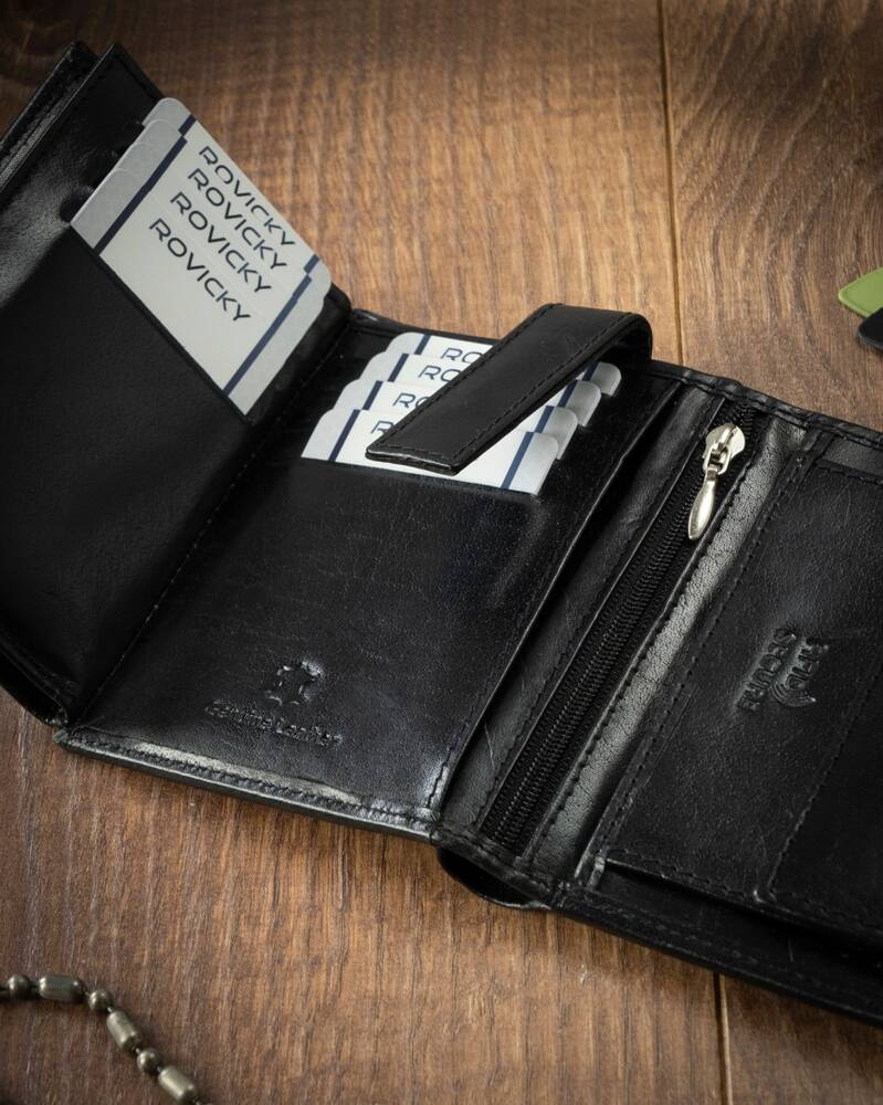 Skórzany portfel męski z systemem RFID - 4U Cavaldi - obrazek 7
