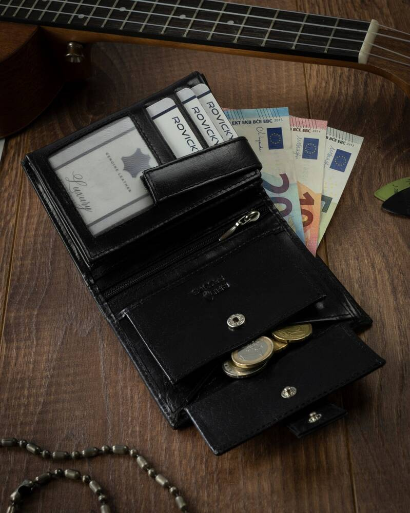 Skórzany portfel męski z systemem RFID - 4U Cavaldi - obrazek 5