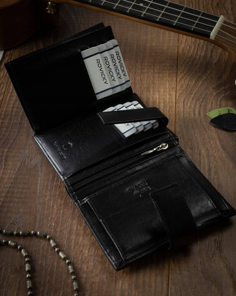 Skórzany portfel męski z systemem RFID - 4U Cavaldi - obrazek 8