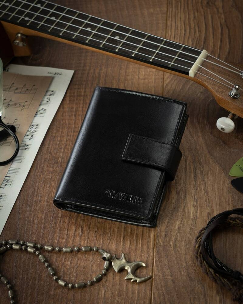 Skórzany portfel męski z systemem RFID - 4U Cavaldi - obrazek 2