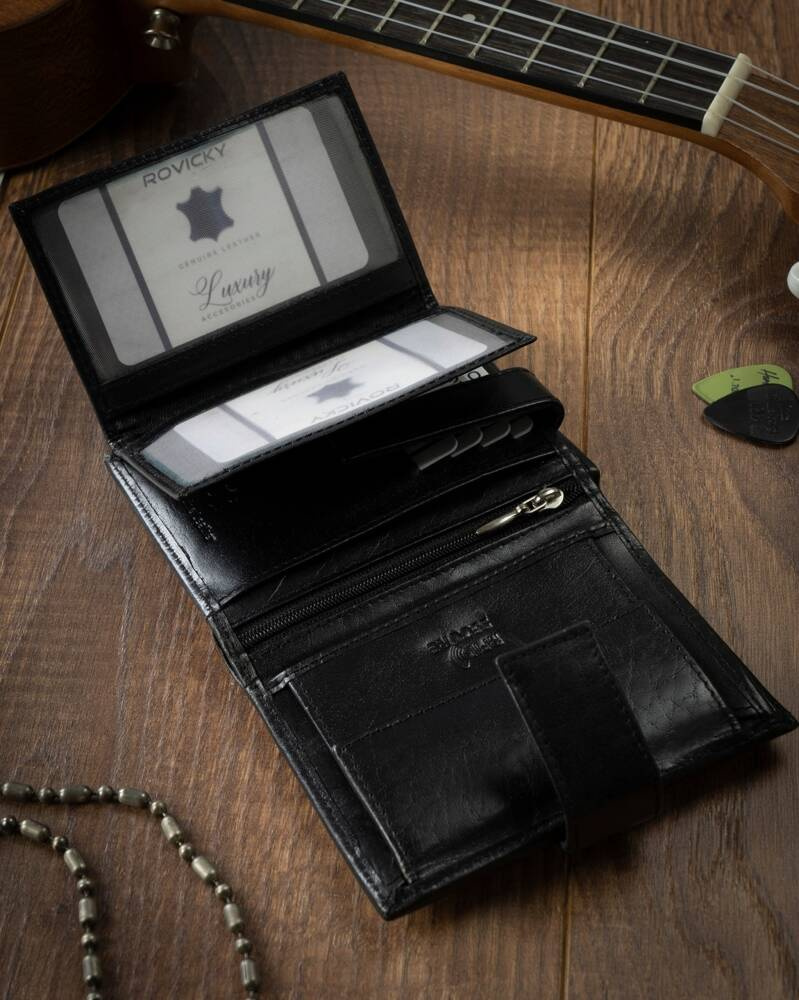 Skórzany portfel męski z systemem RFID - 4U Cavaldi - obrazek 6