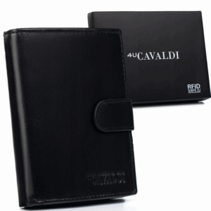 Elegancki portfel męski ze skóry naturalnej - 4U Cavaldi