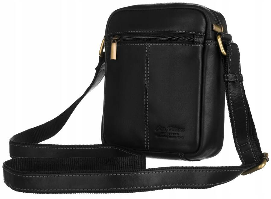 Skórzana torba męska na ramię - Peterson - obrazek 7