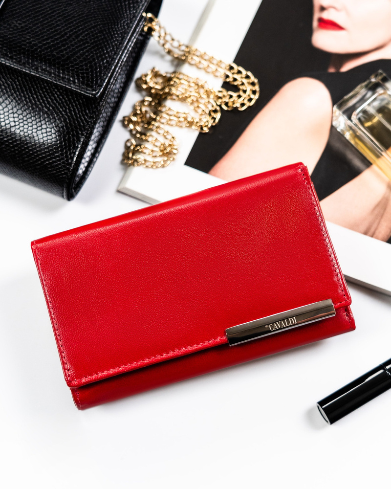 Elegancki, skórzany portfel damski - 4U Cavaldi - obrazek 2