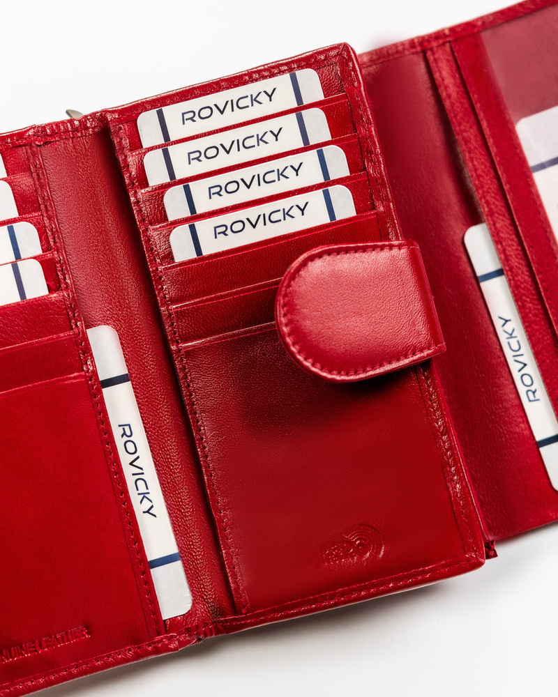 Elegancki, skórzany portfel damski - 4U Cavaldi - obrazek 9