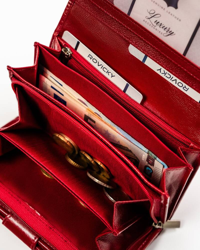 Elegancki, skórzany portfel damski - 4U Cavaldi - obrazek 11