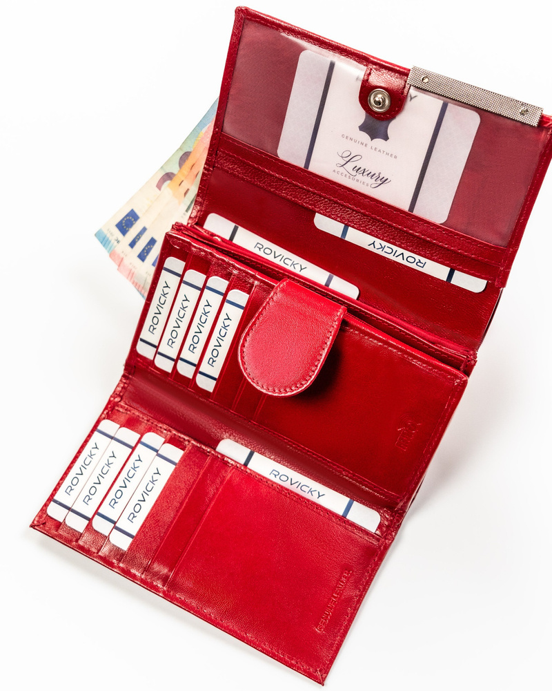 Elegancki, skórzany portfel damski - 4U Cavaldi - obrazek 8