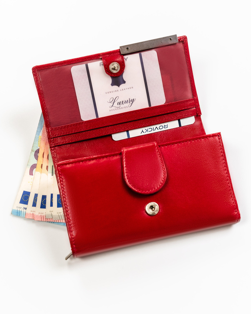 Elegancki, skórzany portfel damski - 4U Cavaldi - obrazek 7