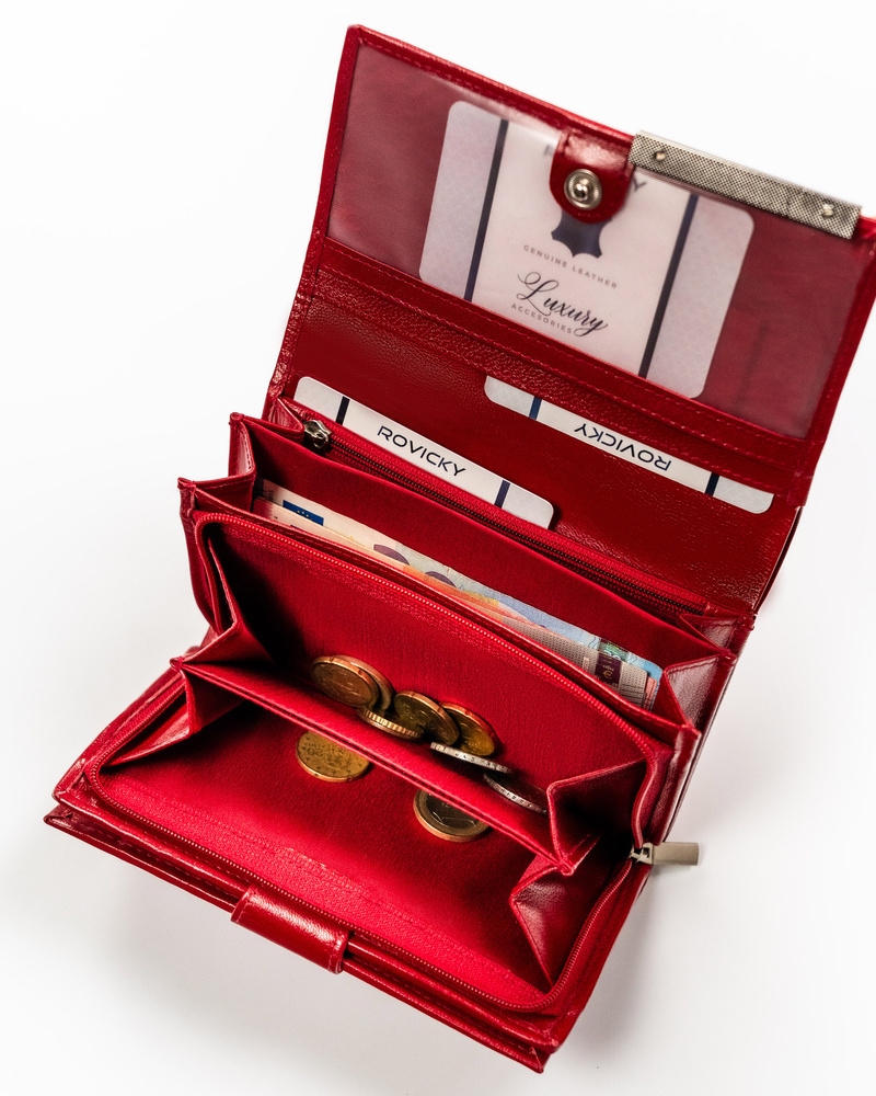 Elegancki, skórzany portfel damski - 4U Cavaldi - obrazek 10