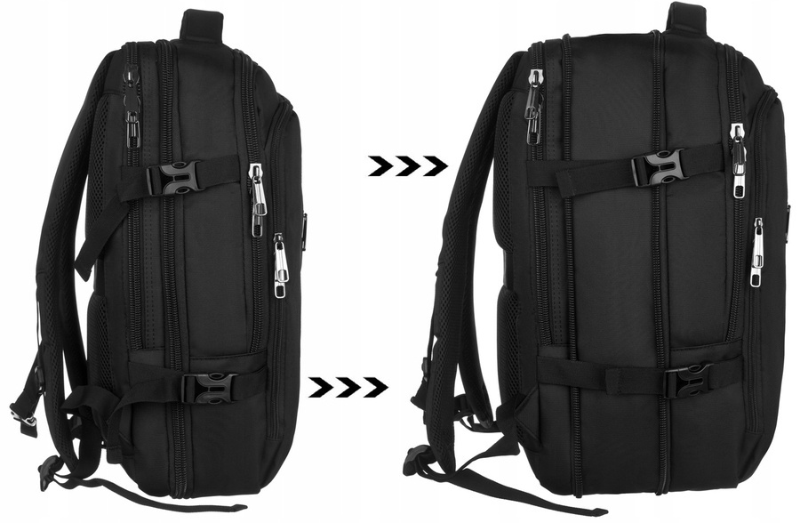 Duży, wodoodporny, podróżny plecak z miejscem na laptopa - Peterson - obrazek 2