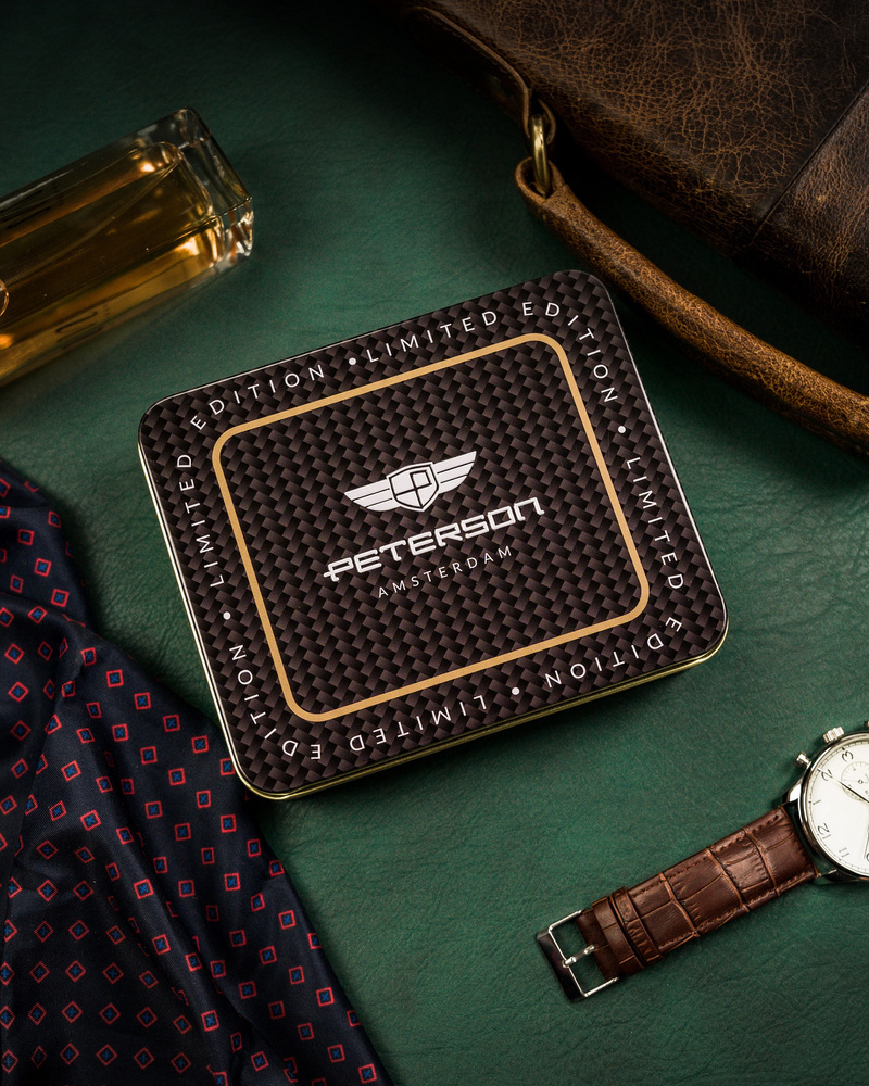 Skórzany portfel męski z systemem RFID - Peterson - obrazek 9