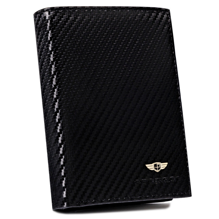 Skórzany portfel męski z systemem RFID - Peterson - obrazek 11