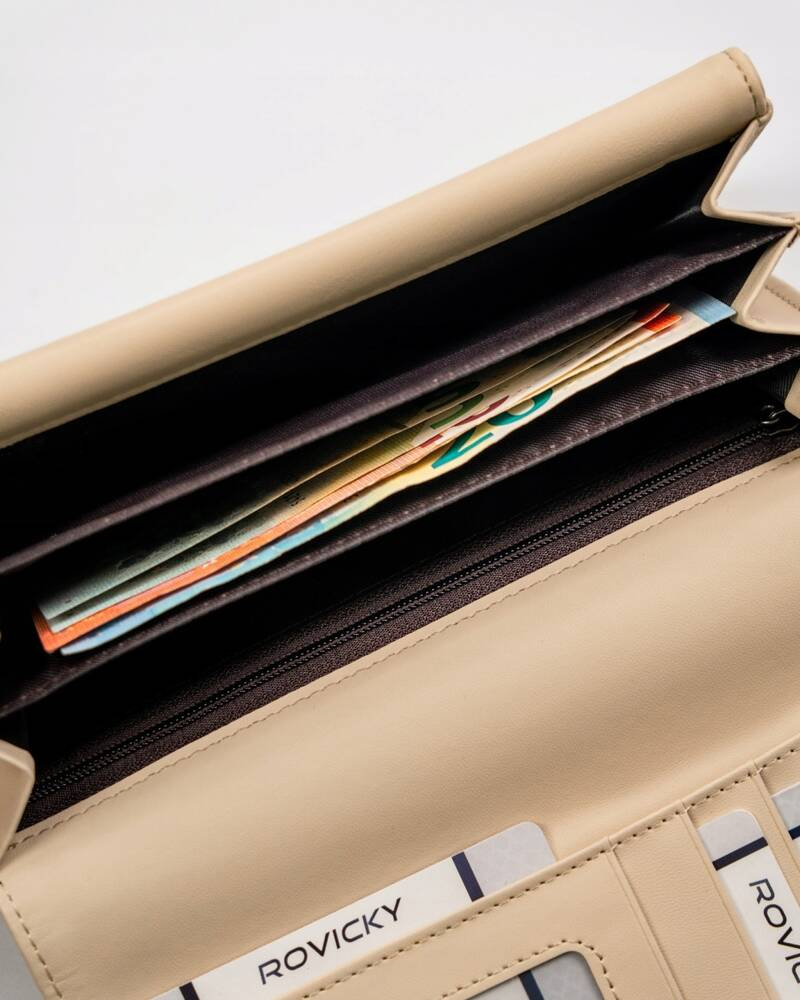 Elegancki, duży portfel damski ze skóry ekologicznej - 4U Cavaldi - obrazek 8