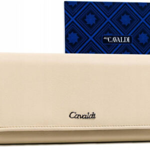 Duży, poziomy portfel damski ze skóry ekologicznej - 4U Cavaldi