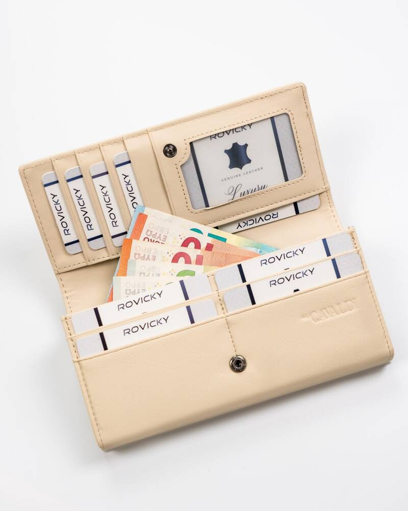 Elegancki potfel damski na bigiel i zatrzask - 4U Cavaldi - obrazek 5