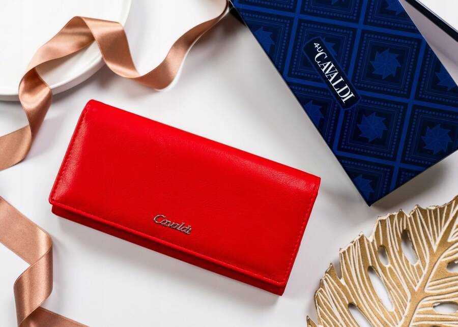 Klasyczny portfel damski ze skóry ekologicznej - 4U Cavaldi - obrazek 2