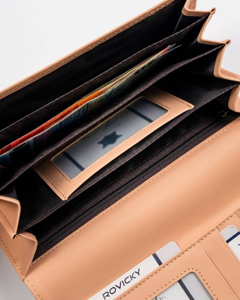 Klasyczny portfel damski ze skóry ekologicznej - 4U Cavaldi - obrazek 7