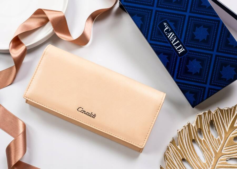 Klasyczny portfel damski ze skóry ekologicznej - 4U Cavaldi - obrazek 2