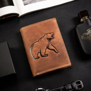 Duży, pionowy portfel męski ze skóry naturalnej - Always Wild
