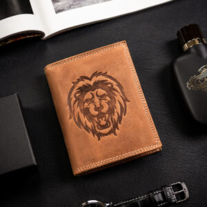 Duży, pionowy portfel męski ze skóry naturalnej - Always Wild