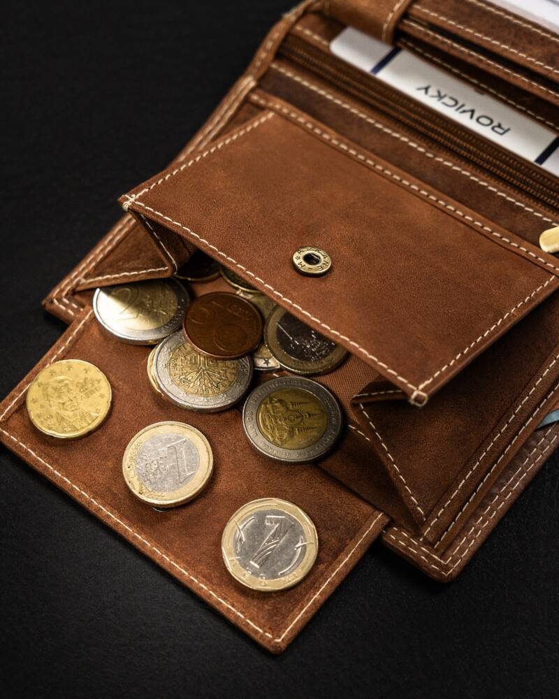 Duży, pionowy portfel męski ze skóry naturalnej - Always Wild - obrazek 8