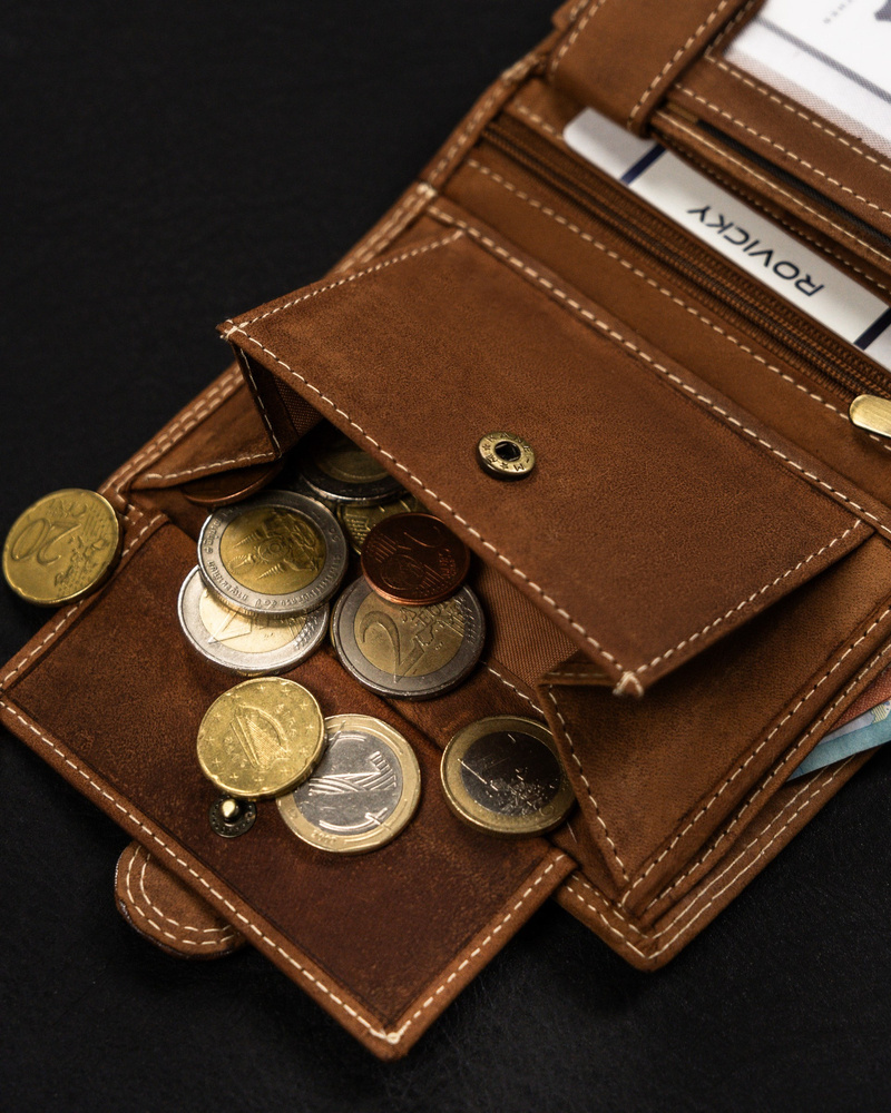 Duży, pionowy portfel męski ze skóry naturalnej - Always Wild - obrazek 6