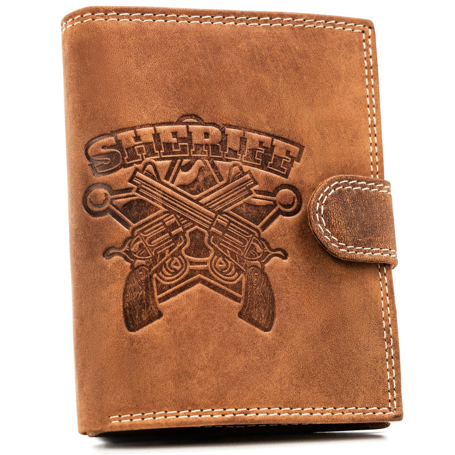 Duży, pionowy portfel męski ze skóry naturalnej - Always Wild - obrazek 10