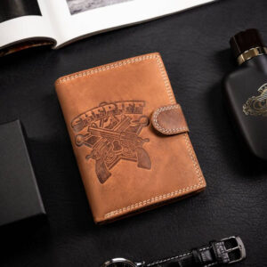 Duży, pionowy portfel męski ze skóry naturalnej - Always Wild