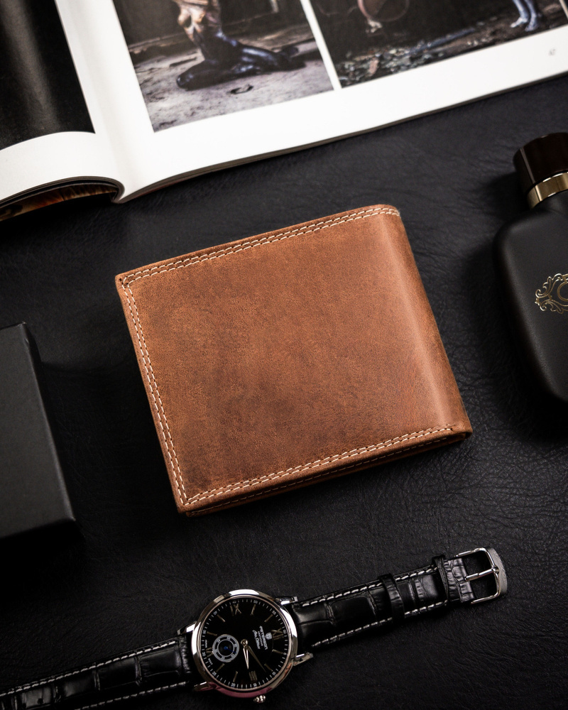 Duży portfel męski ze skóry naturalnej - Always Wild - obrazek 6