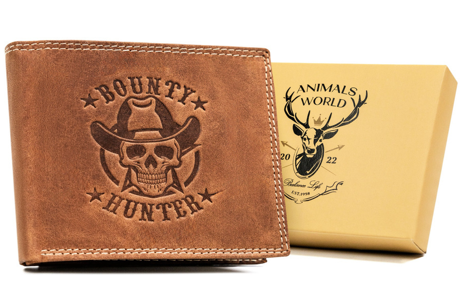 Duży portfel męski ze skóry naturalnej - Always Wild - obrazek 11