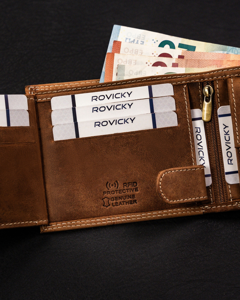 Duży portfel męski ze skóry naturalnej - Always Wild - obrazek 12