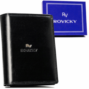 Duży portfel męski ze skóry naturalnej - Rovicky