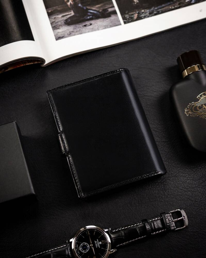 Duży portfel męski ze skóry naturalnej - Rovicky - obrazek 3