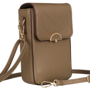 Mini torebka-portfel ze skóry ekologicznej - Peterson