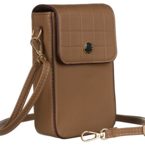 Mini torebka-portfel ze skóry ekologicznej - Peterson