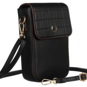 Mini torebka-portfel ze skóry ekologicznej - Peterson