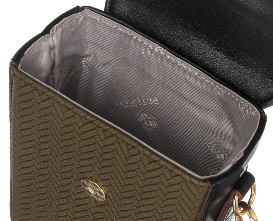 Mini torebka-portfel ze skóry ekologicznej z ozdobnym panelem - Peterson - obrazek 9