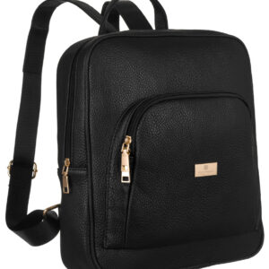 Pojemny plecak damski ze skóry ekologicznej - Peterson