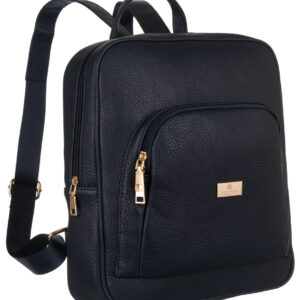 Pojemny plecak damski ze skóry ekologicznej - Peterson