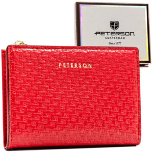 Mały portfel damski ze skóry ekologicznej - Peterson