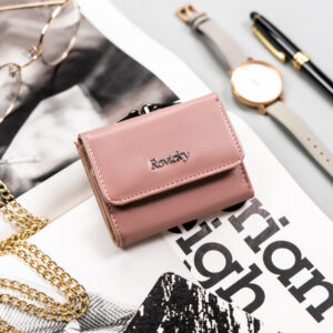 Klasyczny, mały portfel damski na bigiel i zatrzask - Rovicky