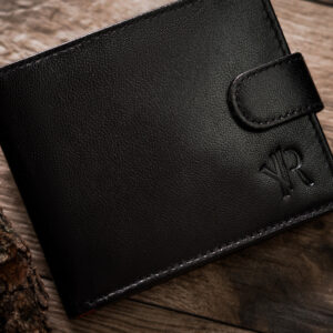 Skórzany, duży portfel męski na zatrzask - Rovicky