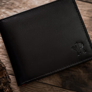 Skórzany portfel męski bez zapięcia zewnętrznego - Rovicky