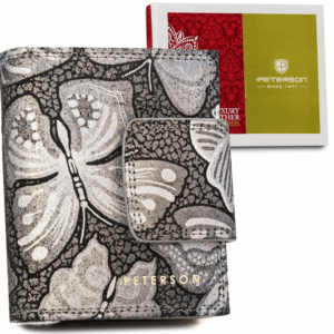 Mały, skórzany portfel damski na zatrzask - Peterson