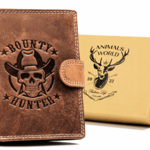 Duży, pionowy portfel męski ze skóry naturalnej - Always Wild